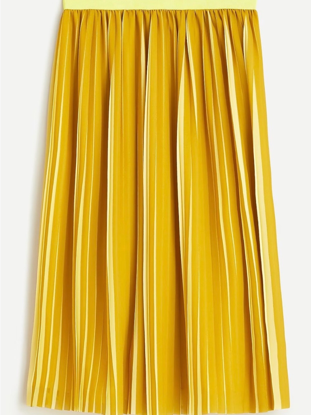 NWT J crew peekaboo stripe pleated midi skirt